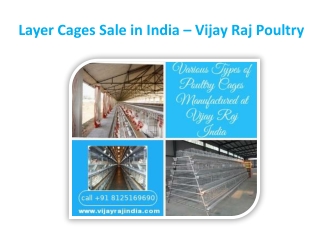 Layer Cages Sale in India – Vijay Raj Poultry