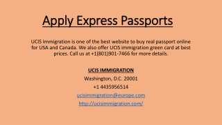 Apply Express Passports