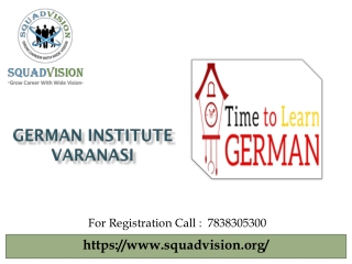 Providing The best German Classes in Varanasi