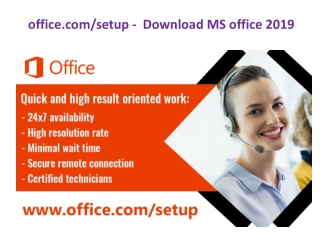 office.com/setup - Download MS office 2019