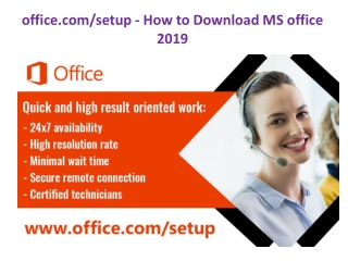 office.com/setup - How to Download MS office 2019