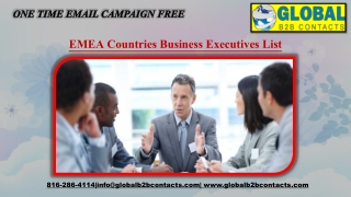 EMEA Countries Business Executives List