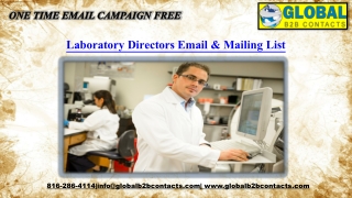 Laboratory Directors Email & Mailing List