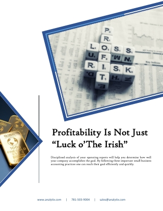 Profitability Is Not Just “Luck o’The Irish”