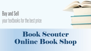 Book scouter online book shop www.bookscouter.com