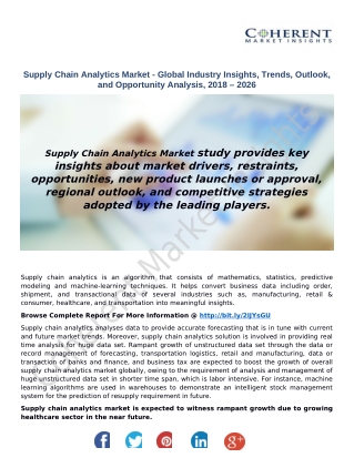 Supply Chain Analytics Market