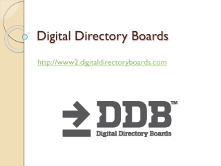 digital directory boards