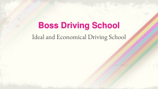 Ideal and Economical Driving School