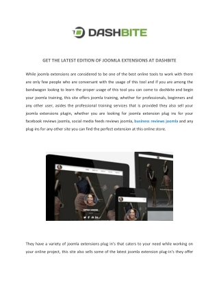 Social Media Reviews | Reviews Joomla Module | Dashbite