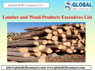 Lumber and Wood Products Executives List