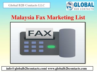 Malaysia Fax Marketing List