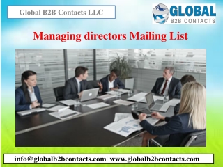 Managing directors Mailing List