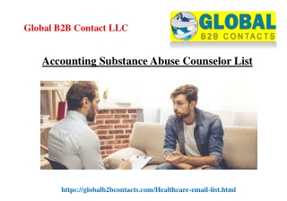 Accounting Substance Abuse Counselor List