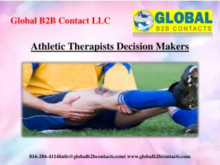 Athletic Therapists Decision Makers