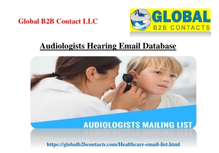 Audiologists Hearing Email Database