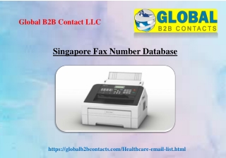 Singapore Fax Number Database