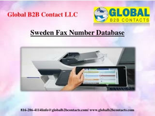 Sweden Fax Number Database