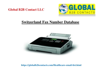 Switzerland Fax Number Database