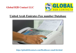 United Arab Emirates Fax number Database