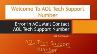 AOL Mail Helpline Number