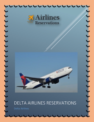 Book Delta Airlines Flights Reservation Tickets at Low Price