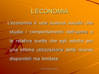 L’ECONOMIA