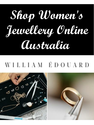 Shop Women's Jewellery Online Australia