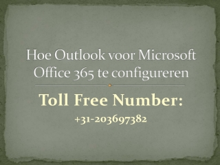 Hoe Outlook voor Microsoft Office 365 te configureren?