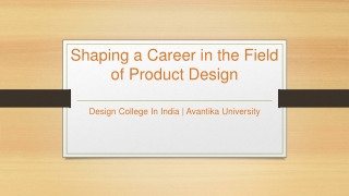 Product Design Career – Avantika University