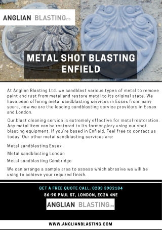 Metal Shot Blasting Enfield, London