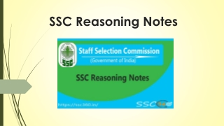 SSC Reasoning Notes are given here. Aspirants, check Reasoning Shortcuts here.