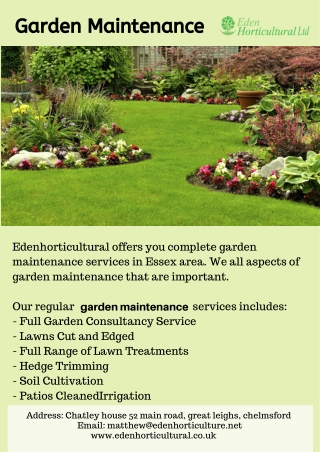 Garden Maintenance