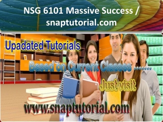 NSG 6101 Massive Success / snaptutorial.com