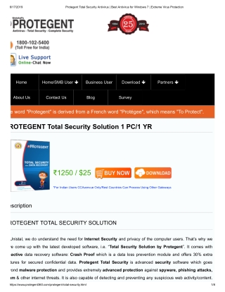 Protegent Total Security Antivirus