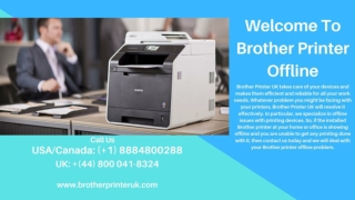 Fix Brother Printer Offline Queries Instantly – (44) 800-041-8324