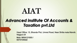 Diploma in Accounting and Taxation Training in Nagpur