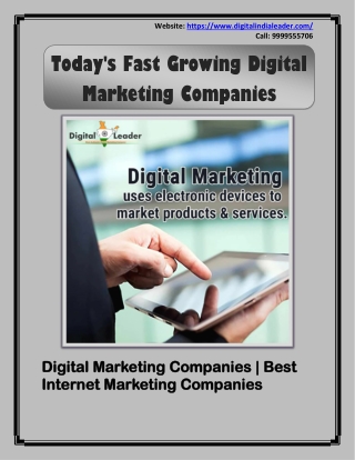 Digital Marketing Companies | Best Internet Marketing Companies