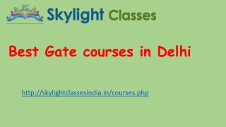 Best Gate courses in Delhi