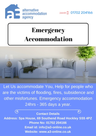 Emergency Accommodation
