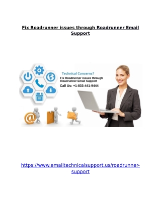 Fix Roadrunner issues through Roadrunner email support