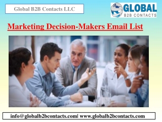 Marketing Decision-Makers Email List