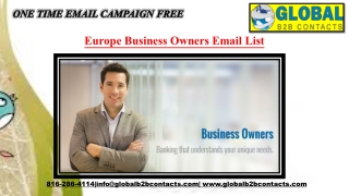 Europe Business Owners Email List