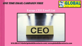 Europe CEO Email List