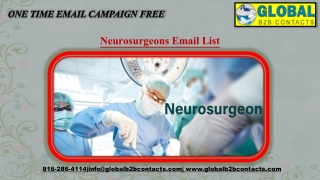 Neurosurgeons Email List