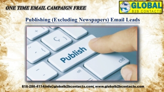 Publishing (Excluding Newspapers) Email Leads