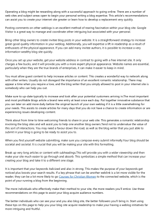 Running A Blog Guidelines To Help You Create Writing a blog Achievement
