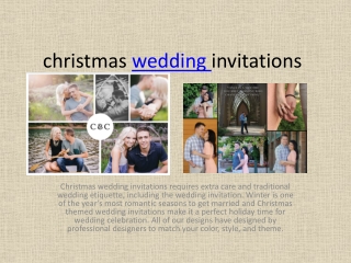 christmas wedding invitations