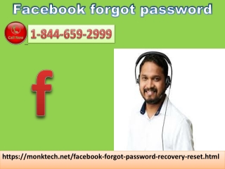 Solve Facebook login issues at Facebook forgot password services 1-844-659-2999