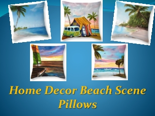 Home Decor Beach Scene Pillows