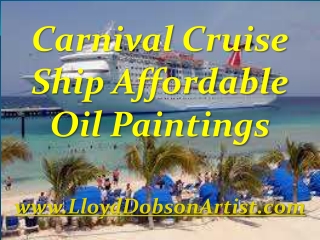 Carnival Cruise Ship Affordable Oil Paintings